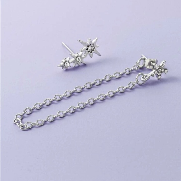 • Addy • Star Chain Earring + Stud - Picture 3 of 4